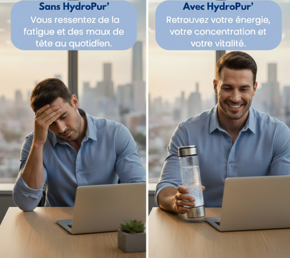 Bouteille d'eau à hydrogène