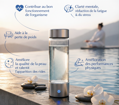 Bouteille d'eau à hydrogène